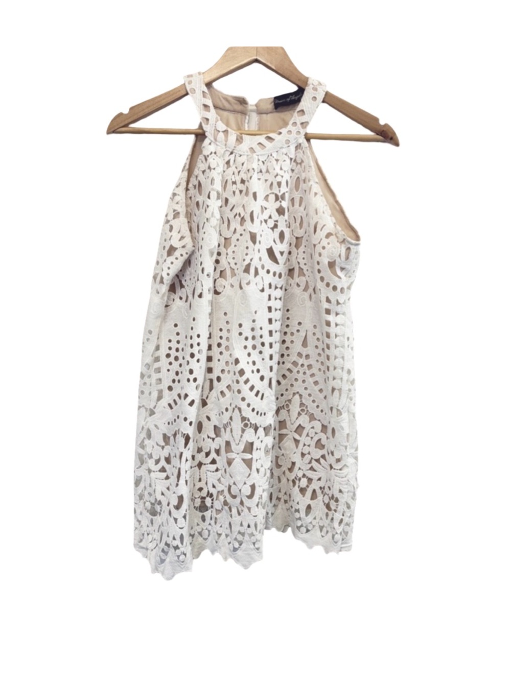 Union of Angels Elegant White Lace Tank Top